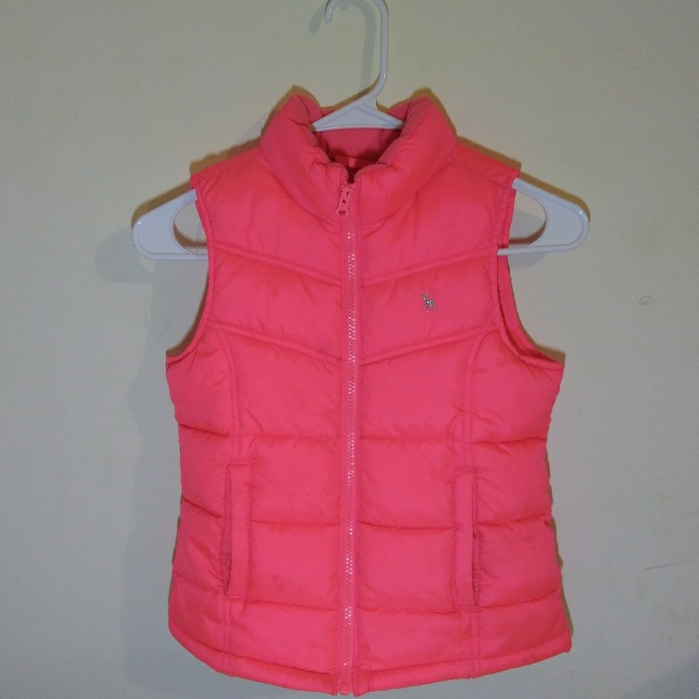 Pink Old Navy puffy vest